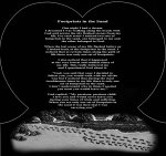 #45 - Single Heart side - <p>Etching of Foot Prints in the Sand</p>